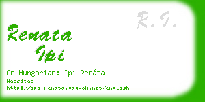 renata ipi business card